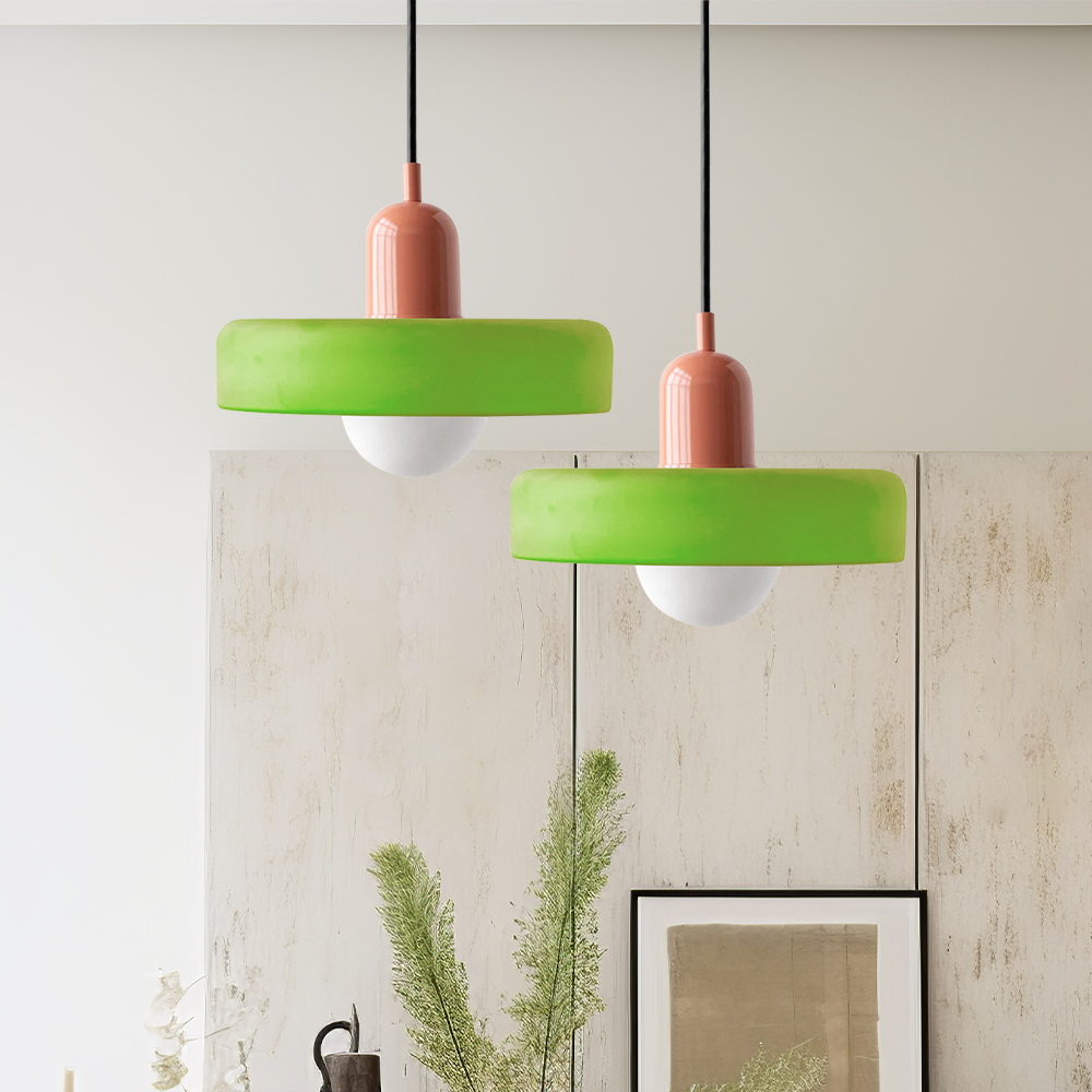 Kolorowa Szklana Lampa Wisząca