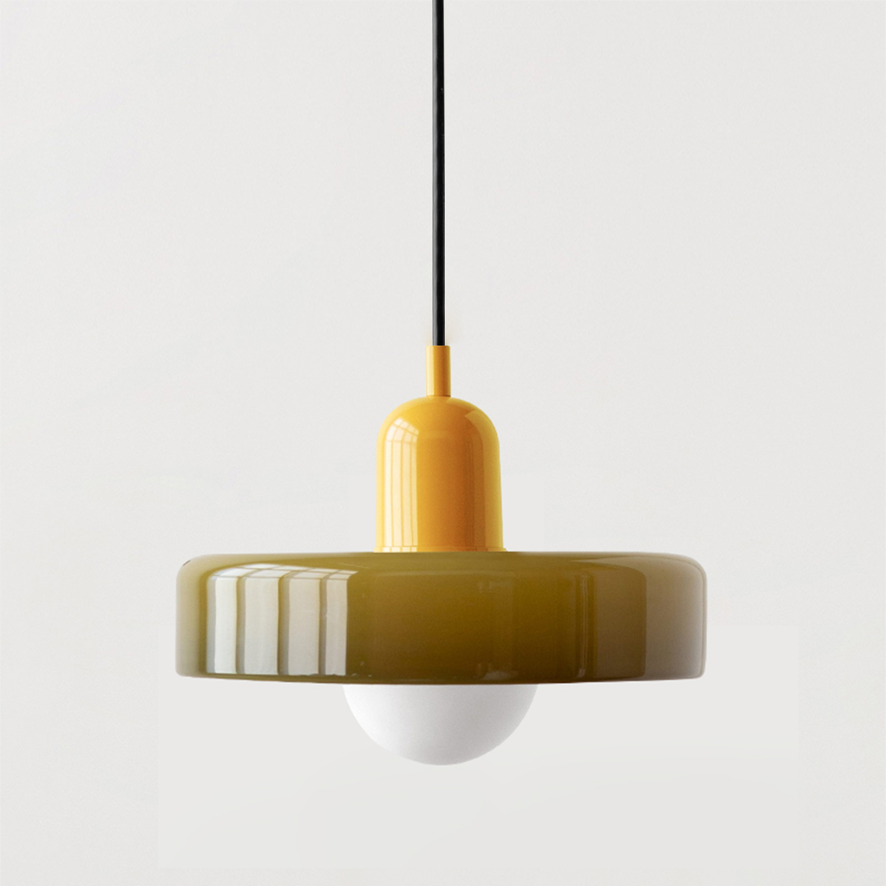Kolorowa Szklana Lampa Wisząca