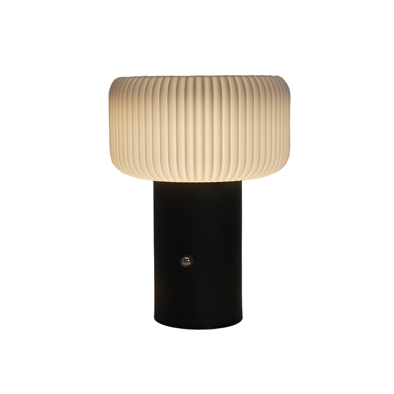 Cylindryczna Lampka Nocna Led We Wzór W Paski