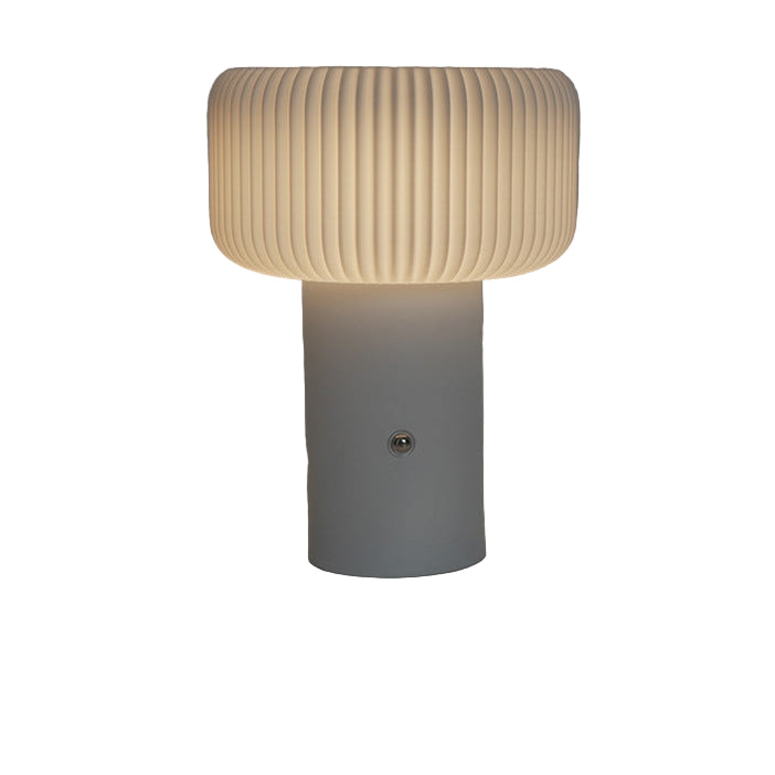 Cylindryczna Lampka Nocna Led We Wzór W Paski
