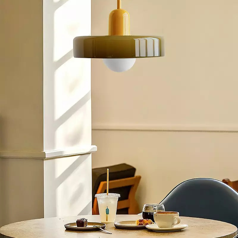 Kolorowa Szklana Lampa Wisząca