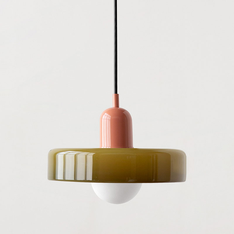 Kolorowa Szklana Lampa Wisząca