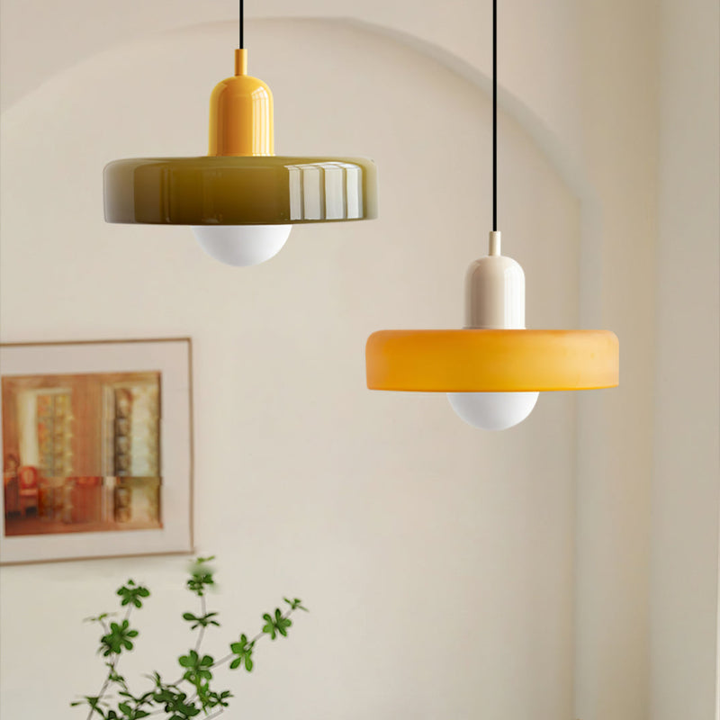 Kolorowa Szklana Lampa Wisząca