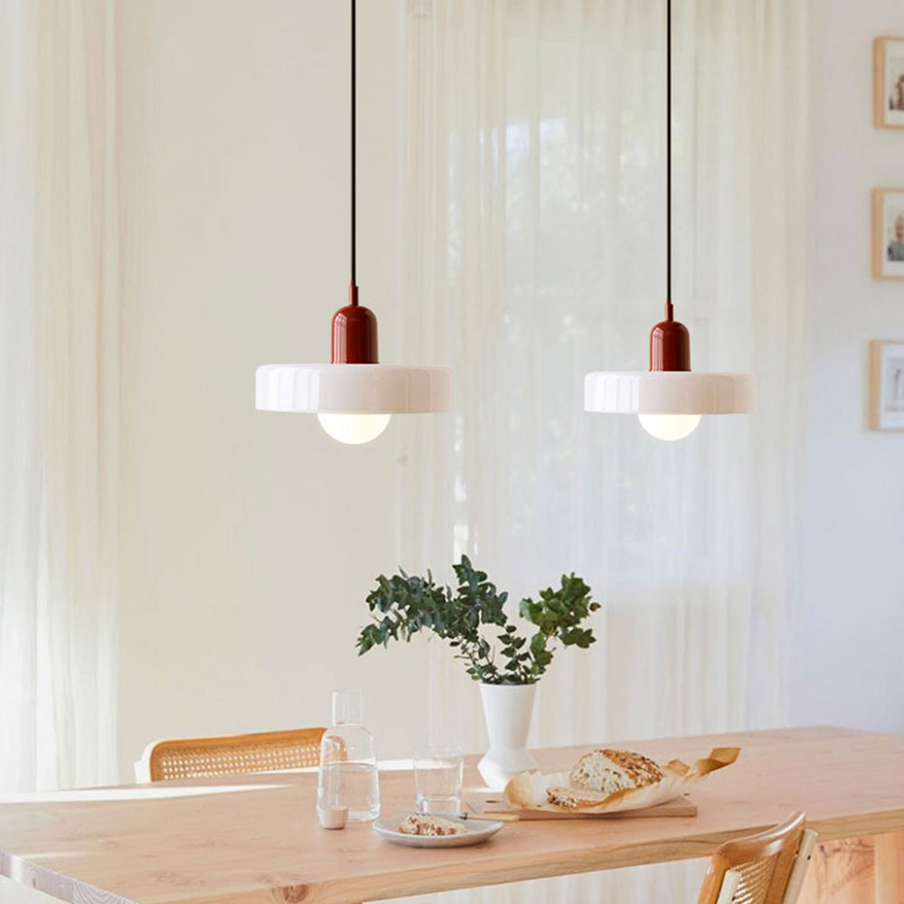 Kolorowa Szklana Lampa Wisząca