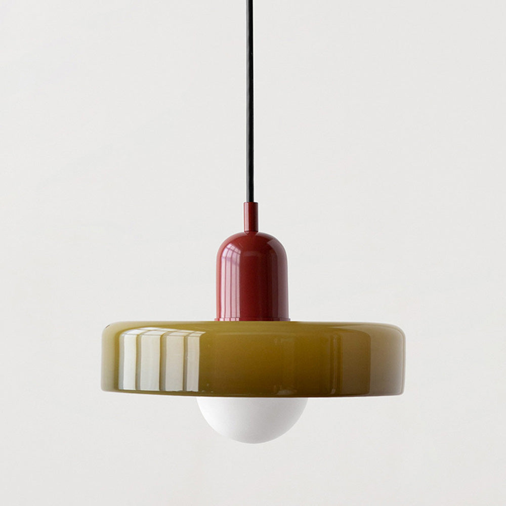 Kolorowa Szklana Lampa Wisząca