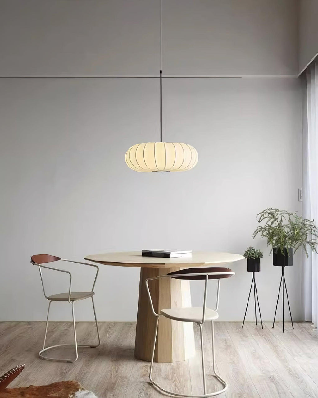 Lampa Wisząca Z Tkaniny Jedwabnej