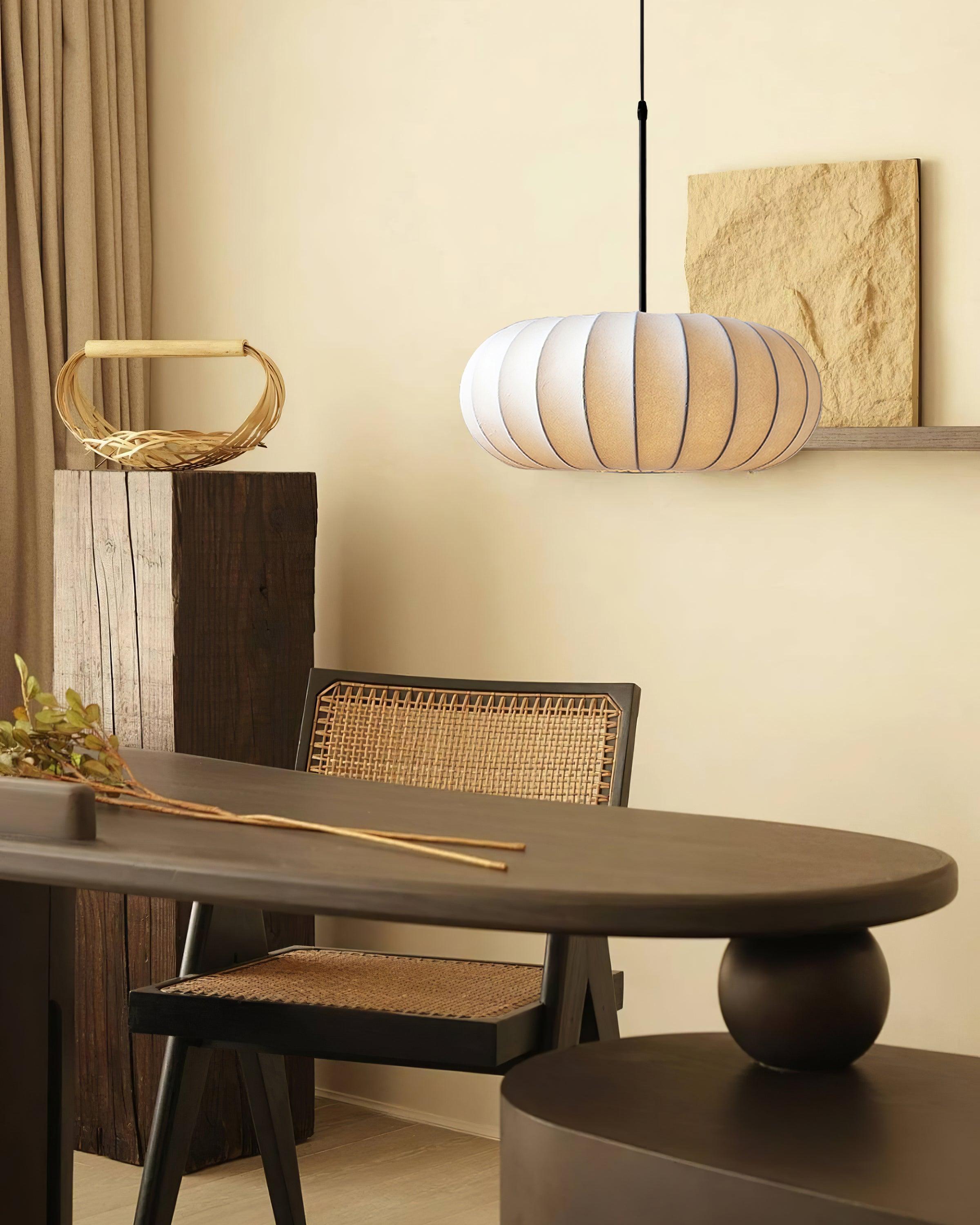 Lampa Wisząca Z Tkaniny Jedwabnej