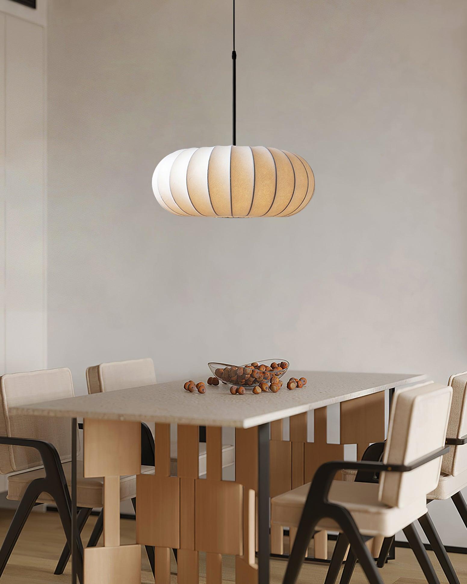 Lampa Wisząca Z Tkaniny Jedwabnej