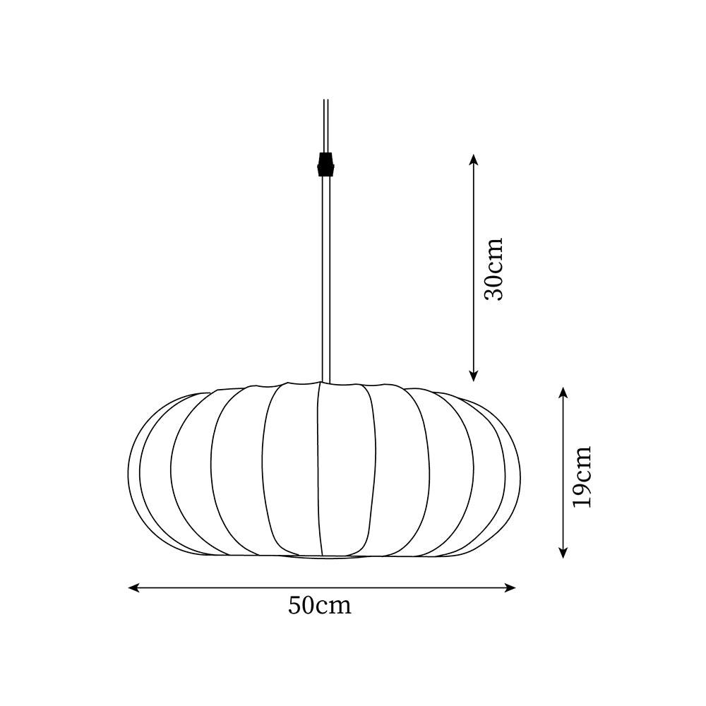 Lampa Wisząca Z Tkaniny Jedwabnej