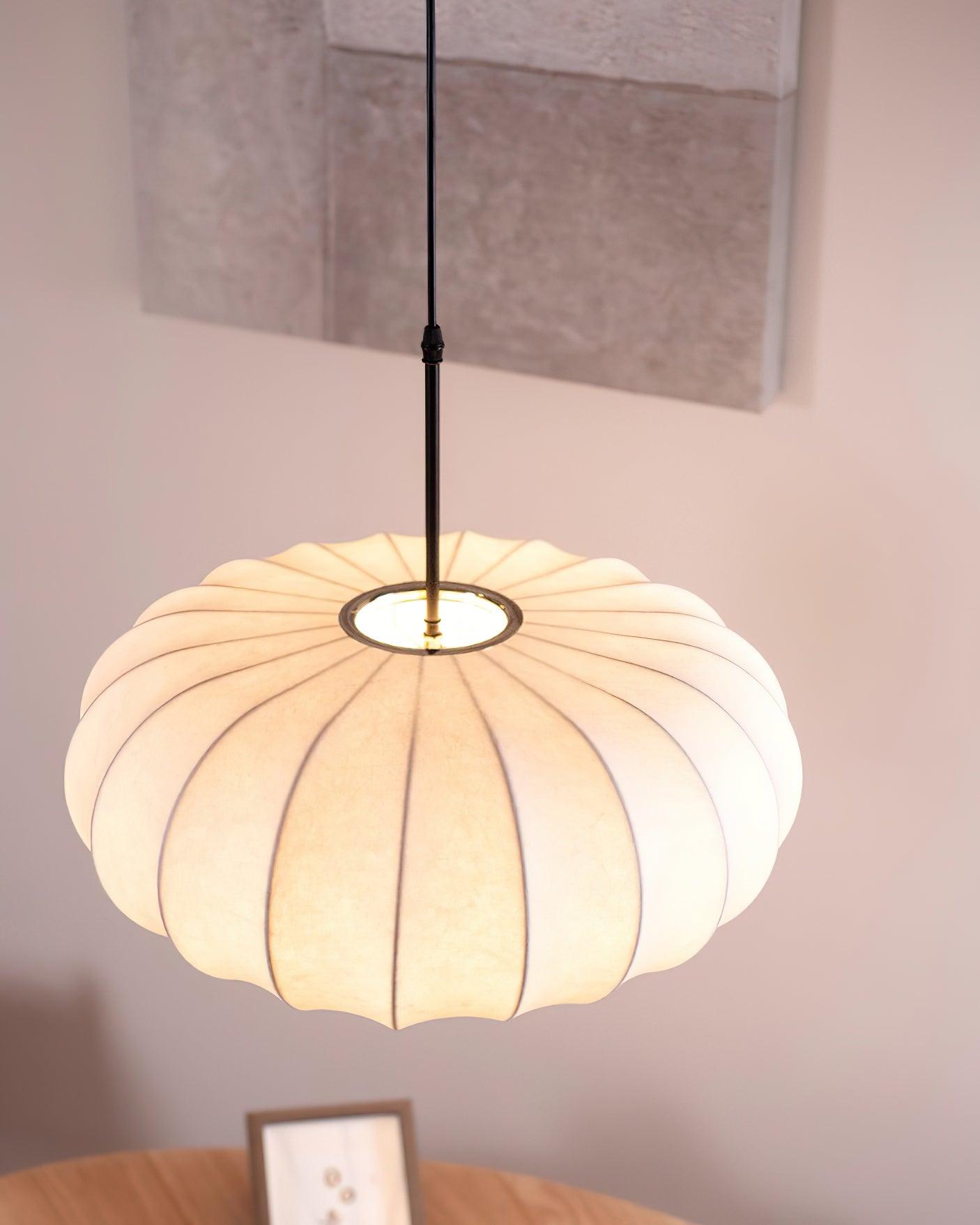 Lampa Wisząca Z Tkaniny Jedwabnej