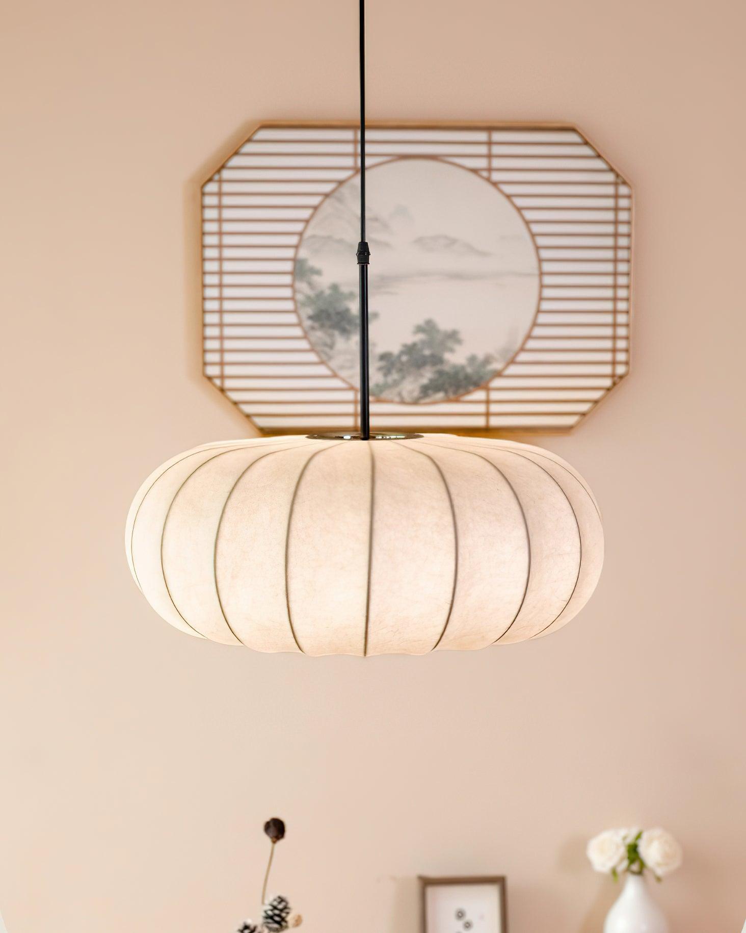 Lampa Wisząca Z Tkaniny Jedwabnej