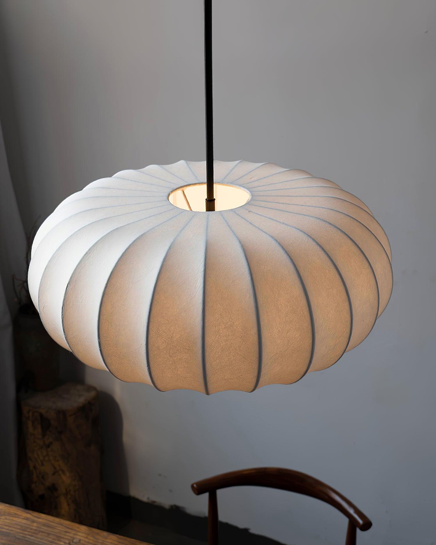 Lampa Wisząca Z Tkaniny Jedwabnej