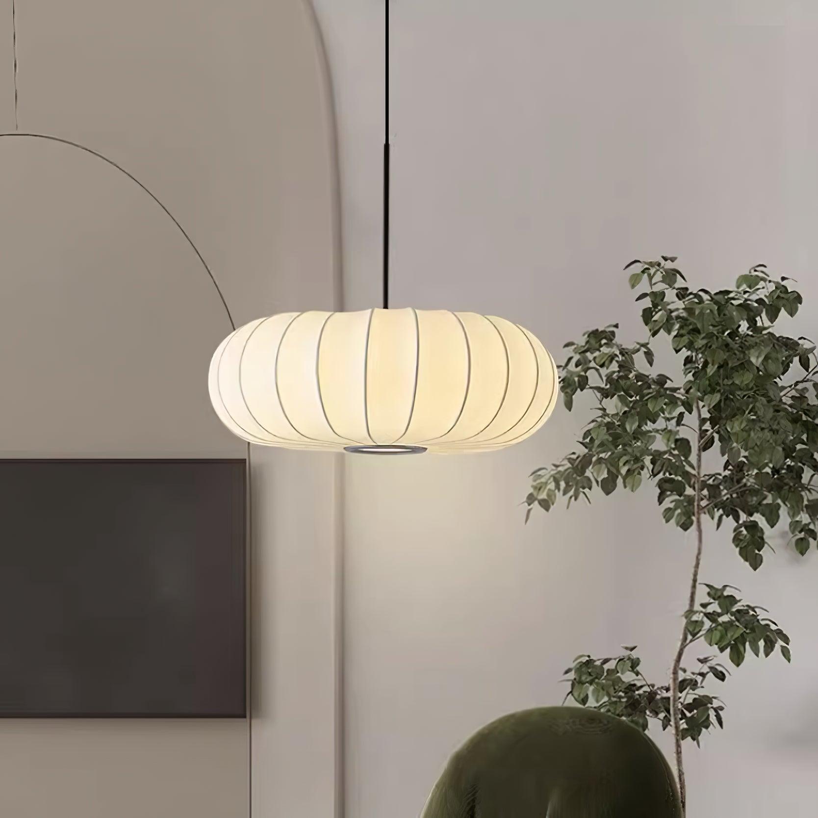 Lampa Wisząca Z Tkaniny Jedwabnej