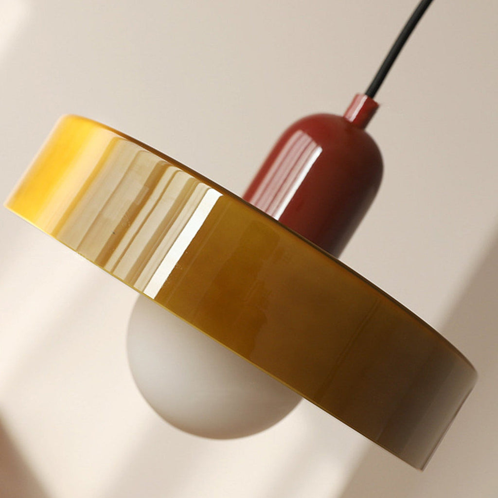 Kolorowa Szklana Lampa Wisząca