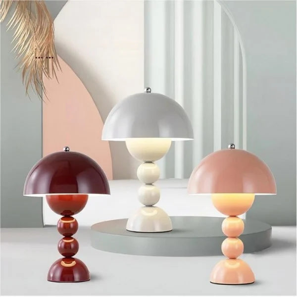 Lampa Stołowa Kolorowa Z Przyciskami Kwiatowymi