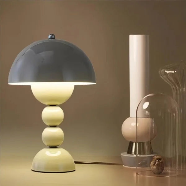 Lampa Stołowa Kolorowa Z Przyciskami Kwiatowymi