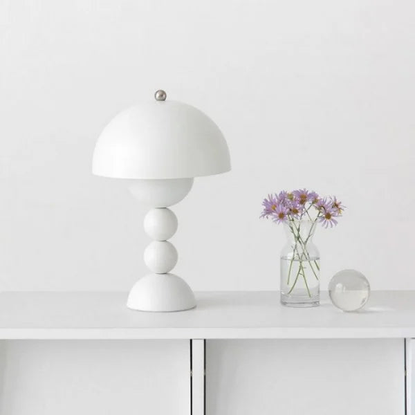 Lampa Stołowa Kolorowa Z Przyciskami Kwiatowymi