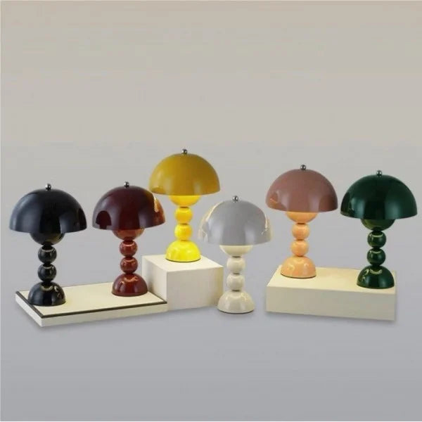 Lampa Stołowa Kolorowa Z Przyciskami Kwiatowymi