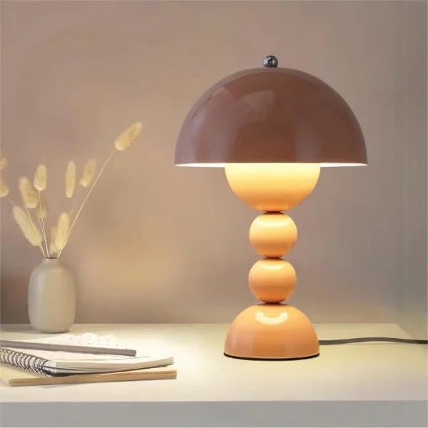 Lampa Stołowa Kolorowa Z Przyciskami Kwiatowymi