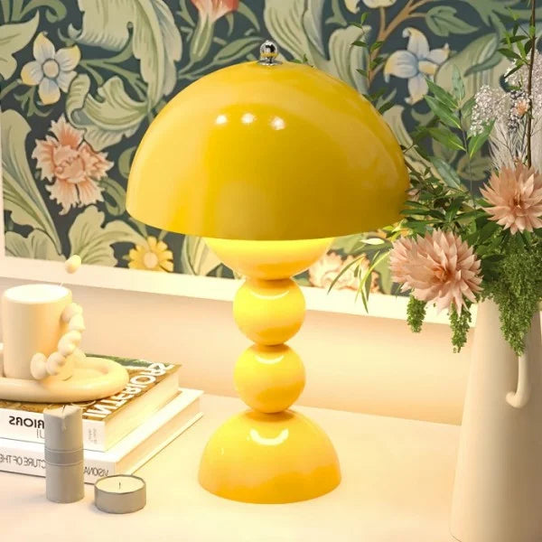 Lampa Stołowa Kolorowa Z Przyciskami Kwiatowymi